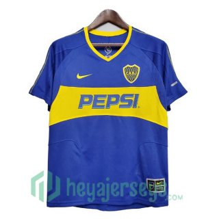 2003-2004 Boca Juniors Retro Home Jersey Blue