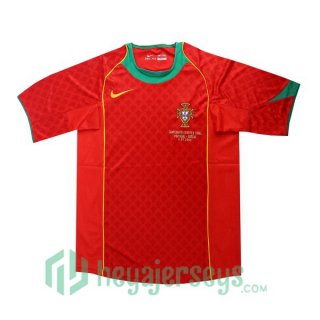 2004 Portugal Retro Home Jersey Red