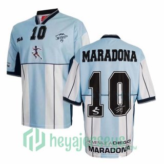 2001 Argentina Diego Maradona 10 Testimonial Retro
