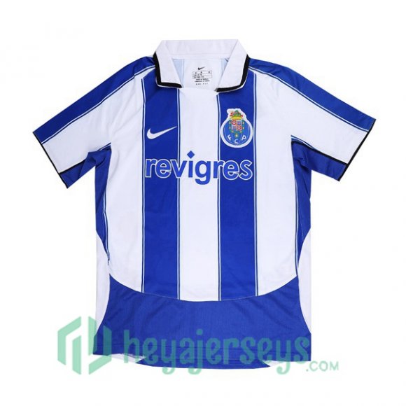 2003-2004 FC Porto Retro Home Jersey White Blue