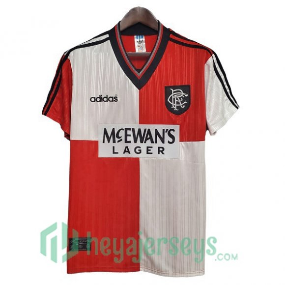 1995-1996 Rangers FC Retro Away Jersey Red