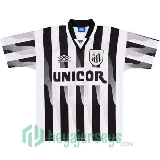 1998 Santos FC Retro Away Jersey Black White