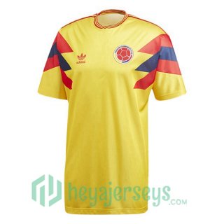 1990 Colombia Retro Home Jersey Yellow