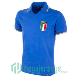 1982 Italy Retro Home Jersey Blue