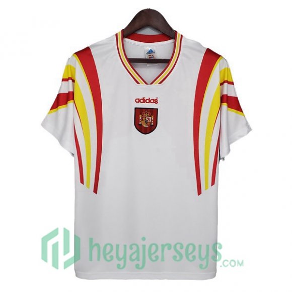 1996 Spain Retro Away Jersey White