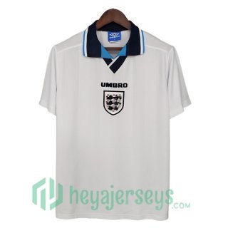 1996 England Retro Home Jersey White