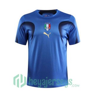 2006 World Cup Champion Italy Retro Home Jersey Blue