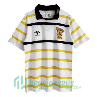 1988-1991 Scotland Retro Away Jersey Yellow White