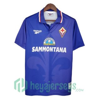 1995-1996 ACF Fiorentina Retro Home Jersey Blue