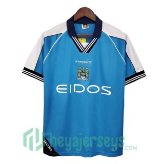 1999-2001 Manchester City Retro Home Jersey Blue