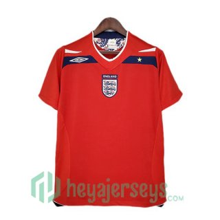 2008-2010 England Retro Away Jersey Red