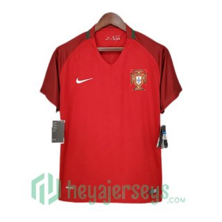 2018 Portugal Retro Home Jersey Red