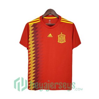 2018 Spain Retro Home Jersey Red