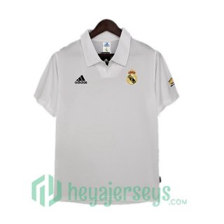 2002-2003 Real Madrid Champions League Retro Home Jersey White
