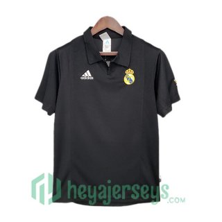 2002-2003 Real Madrid Champions League Retro Away Jersey Black