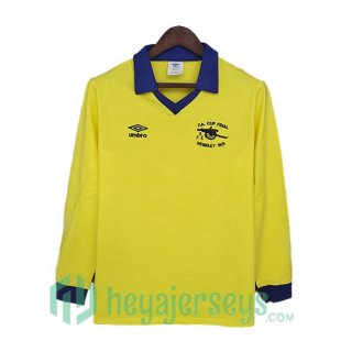 1971-1979 Arsenal Retro Away Jersey Long Sleeve Yellow