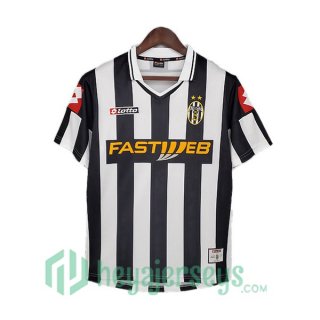 2001-2002 Juventus Retro Home Jersey Black White