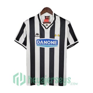 1994-1995 Juventus Retro Home Jersey Black White