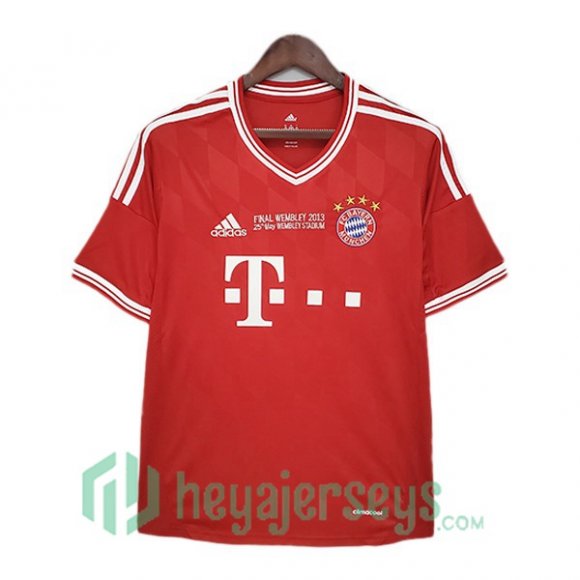 2013-2014 Bayern Munich Retro Champions League Home Jerseys Red