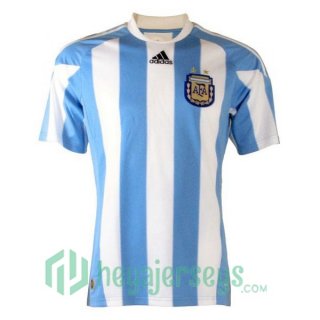 2010 Argentina Retro Home Jerseys Blue White