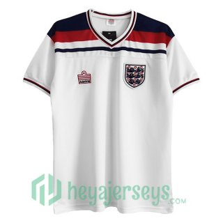 1982 England Retro Home Jerseys White
