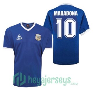1986 Argentina Retro Away Jersey MARADONA #10