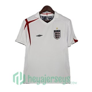 2006 England Retro Home Jerseys White