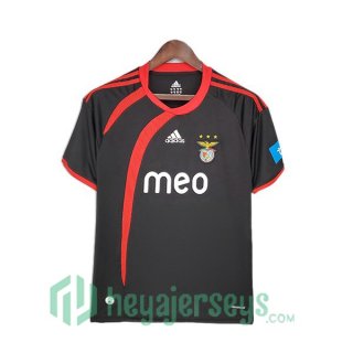 2009-2010 S.L Benfica Retro Away Jerseys Black