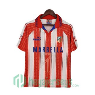 1995-1996 Atletico Madrid Retro Home Jerseys Red White