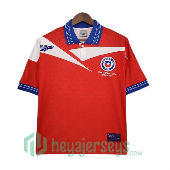 1998 Chile Retro Home Jerseys Red