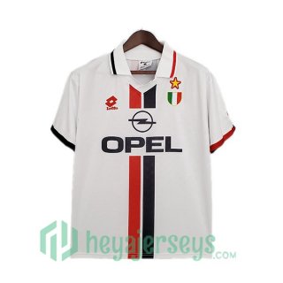 1995-1997 AC Milan Retro Away Jerseys White