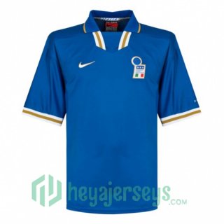 1996 Italy Retro Home Jersey Blue
