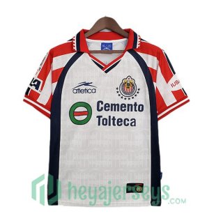 1999-2000 CD Guadalajara Retro Away Jerseys Red White