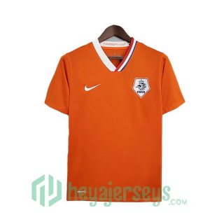 2008 Netherlands Retro Home Jerseys Orange