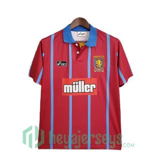 1993-1995 Aston Villa Retro Home Jerseys Red