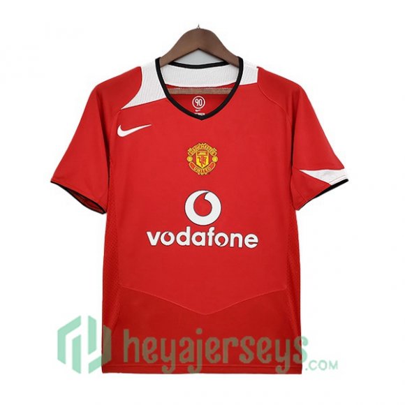 2004-2006 Manchester United Retro Home Jerseys Red