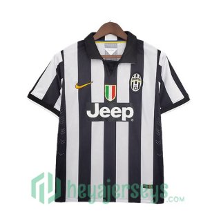 2014-2015 Juventus Retro Home Jerseys White Black