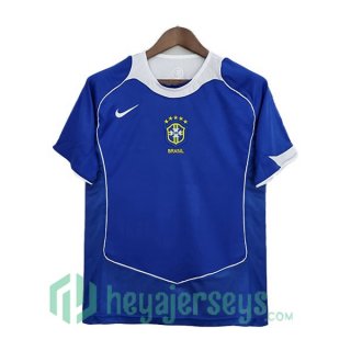 2004-2006 Brazil Retro Away Jerseys Blue