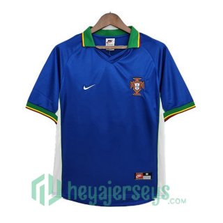 1998 Portugal Retro Away Jerseys Blue