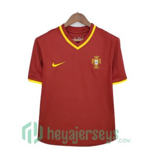 2000 Portugal Retro Home Jerseys Red