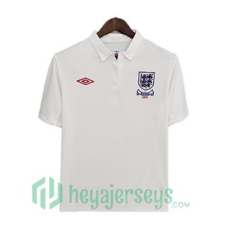 2010 England Retro Home Jerseys White