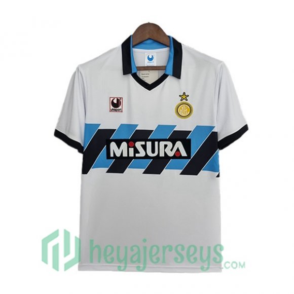 1990-1991 Inter Milan Retro Away Jerseys White