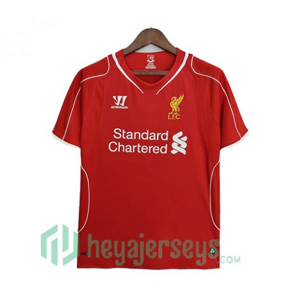 FC Liverpool Retro Home Soccer Jerseys Red 2014-2015