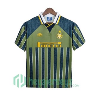 Inter Milan Retro Away Soccer Jerseys Green 1995-1996