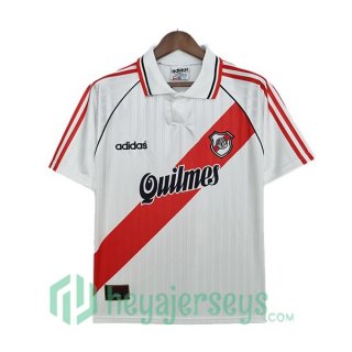 River Plate Retro Home Soccer Jerseys White Red 1995-1996