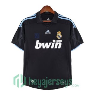 Real Madrid Retro Away Soccer Jerseys Black 2009-2010