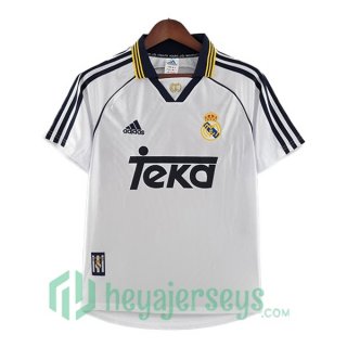 Real Madrid Retro Home Soccer Jerseys White 2000