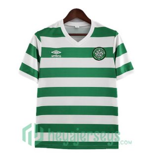 Celtic FC Retro Home Soccer Jerseys Green White 1980-1981