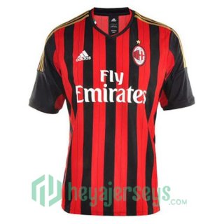AC Milan Retro Home Soccer Jerseys Red 2013-2014