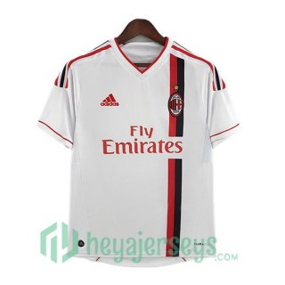 AC Milan Retro Away Soccer Jerseys White 2011-2012